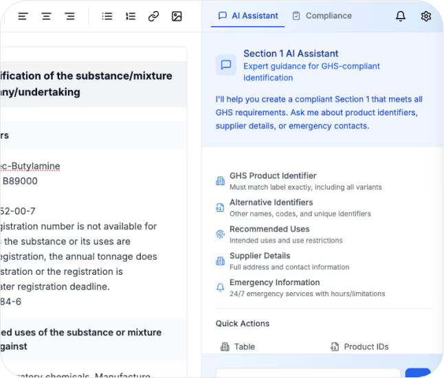 SDS Authoring Interface