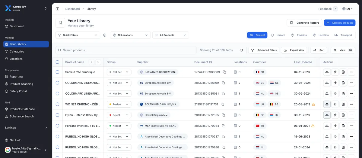 Chemical Management Platform