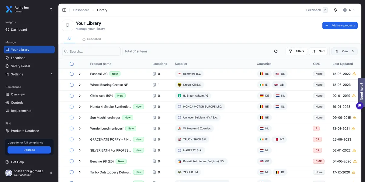 Chemical Management Platform