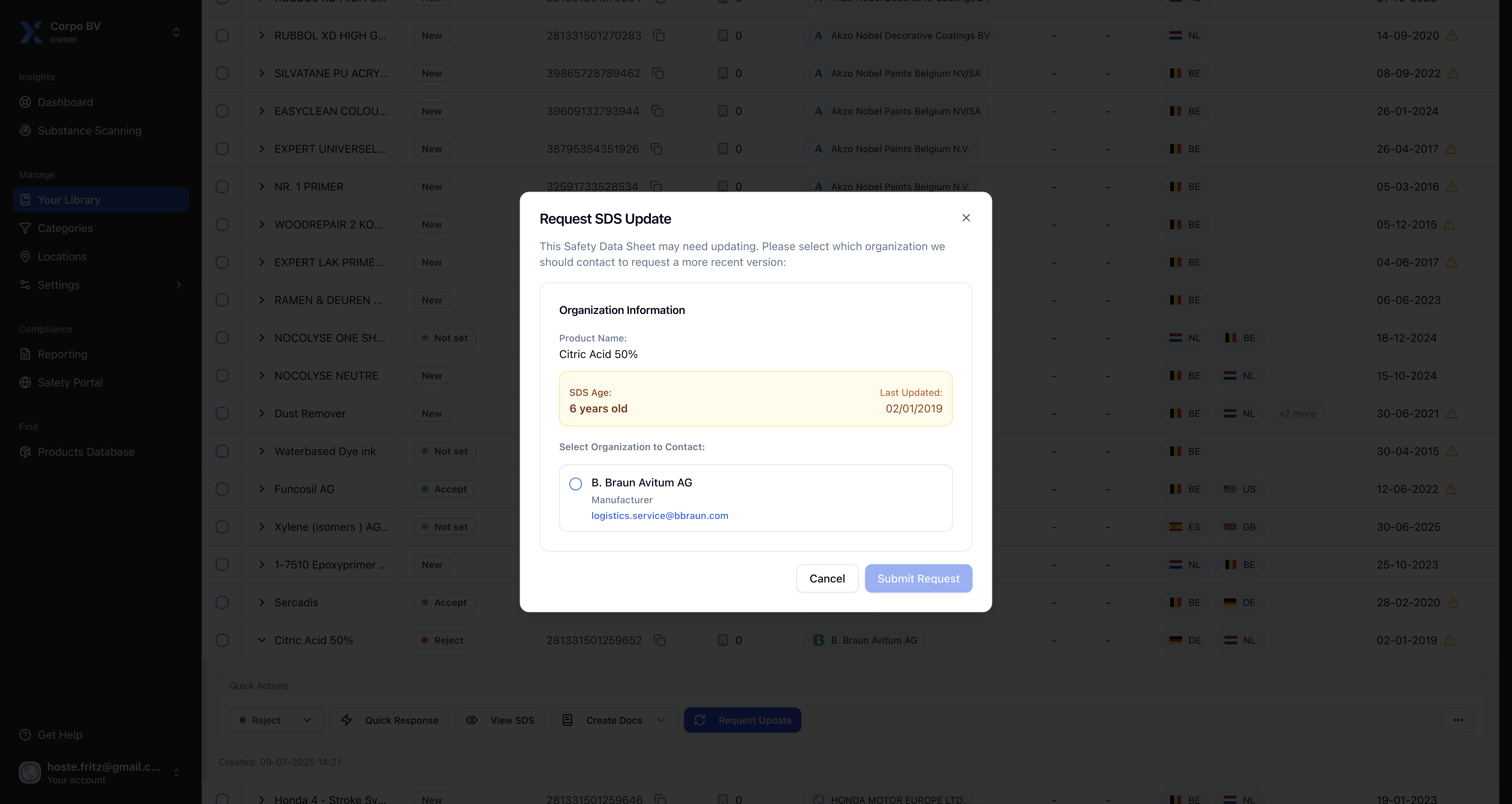 SDS Updates Platform