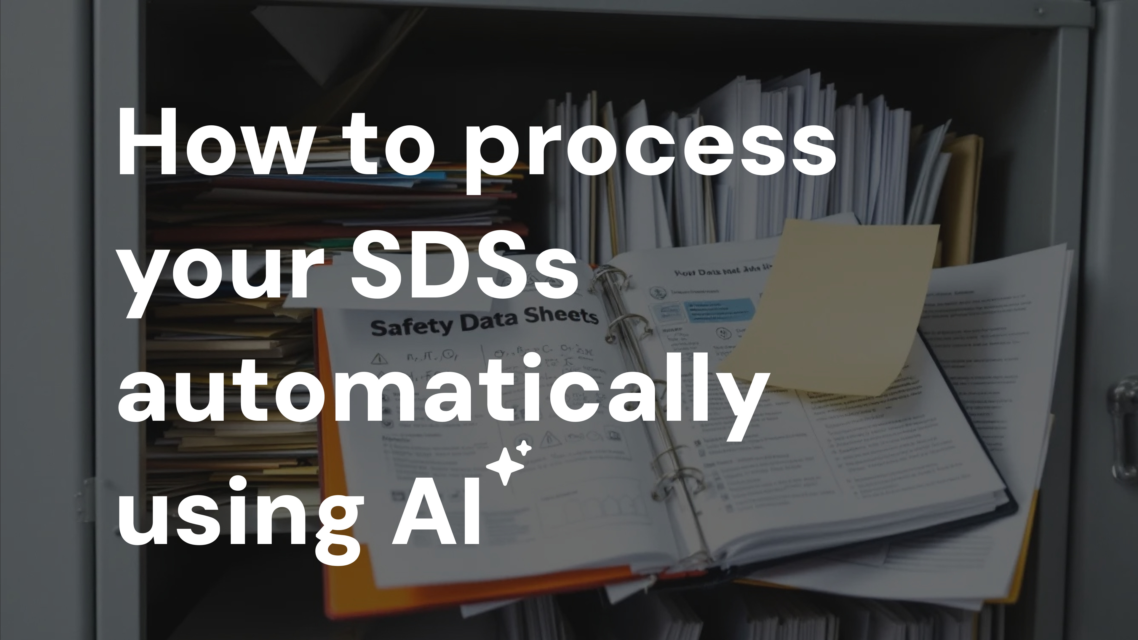 Use AI to automate safety data sheets